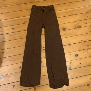 H&M brown flare jeans